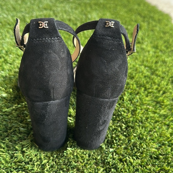 Sam Edelman Womens Heeled Sandals Yaro Black Suede Size 7.5 - Picture 5 of 8